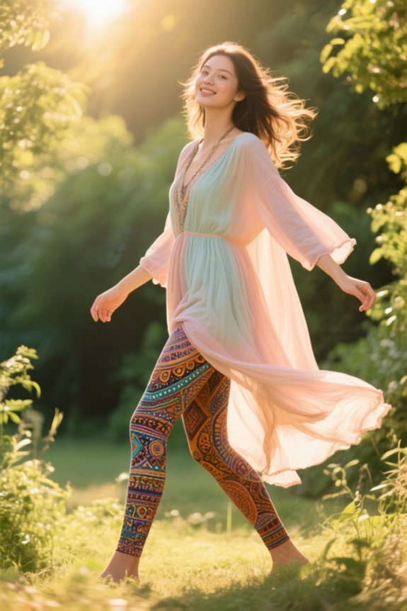 boho flow with leggings