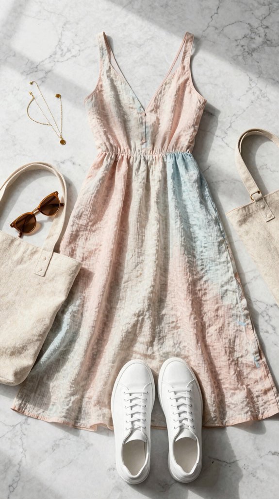 casual elegance with sneakers