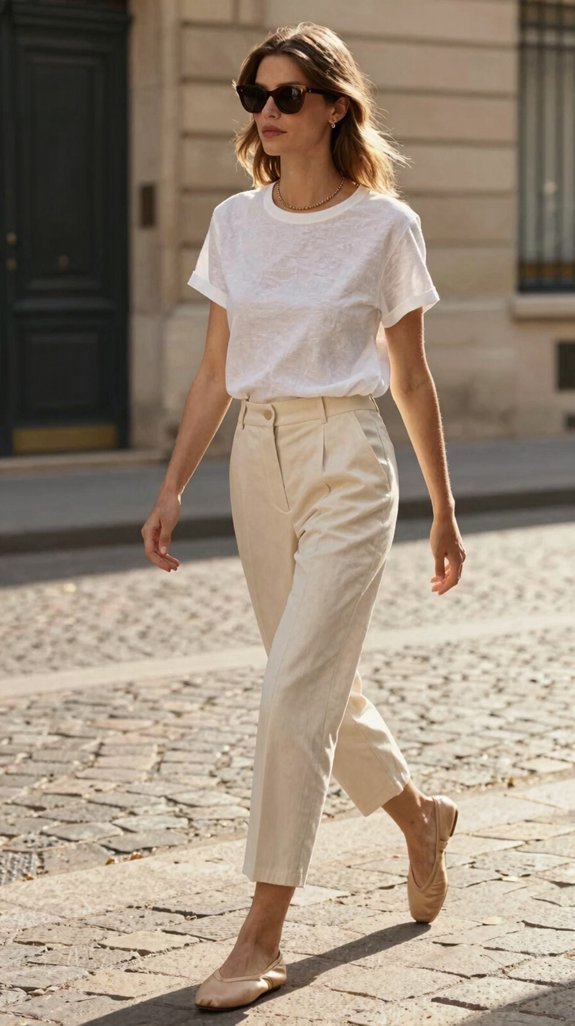 chic summer cropped ensemble