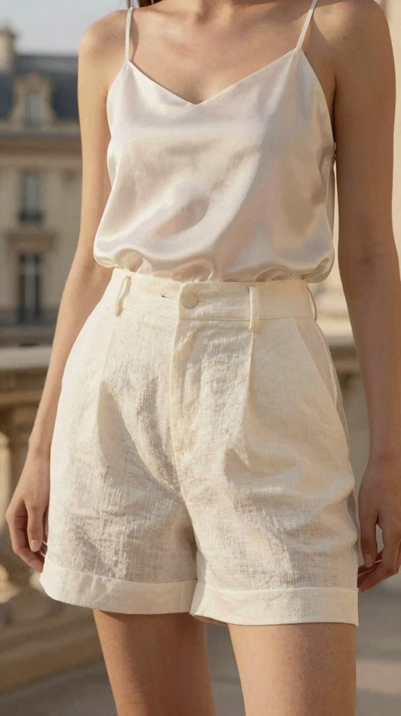 chic summer linen ensemble