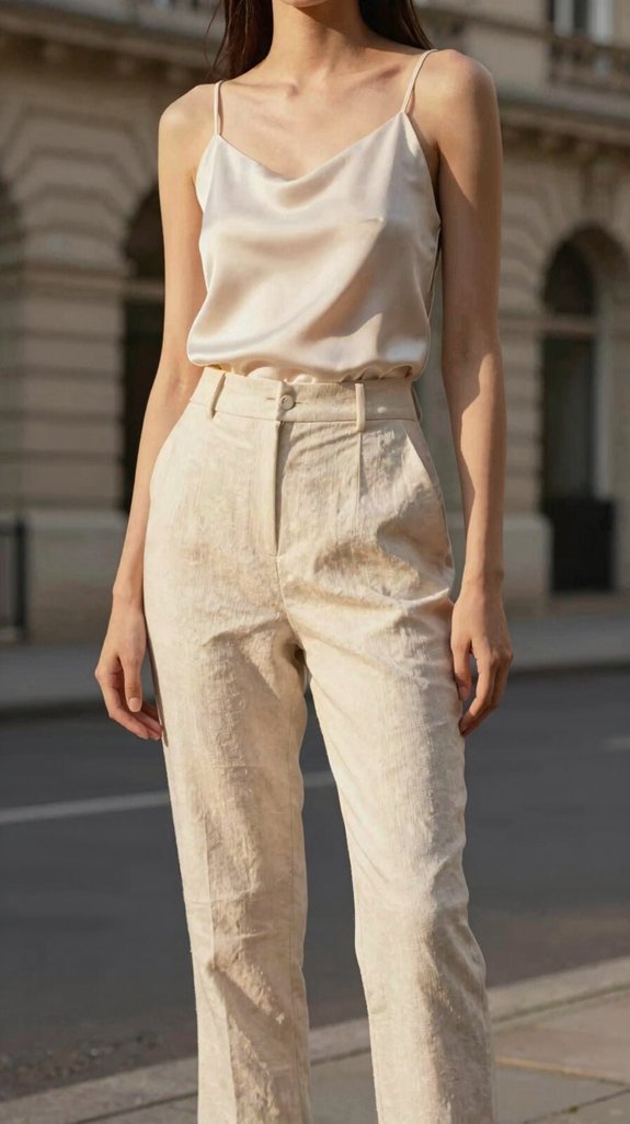 cropped trousers fitted tops