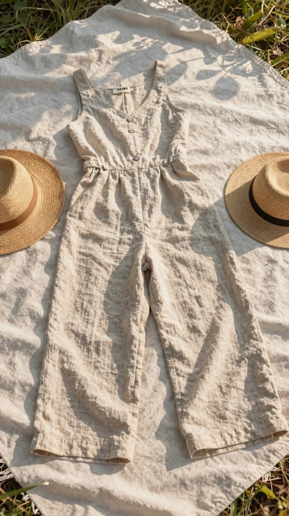 effortless linen jumpsuit styling