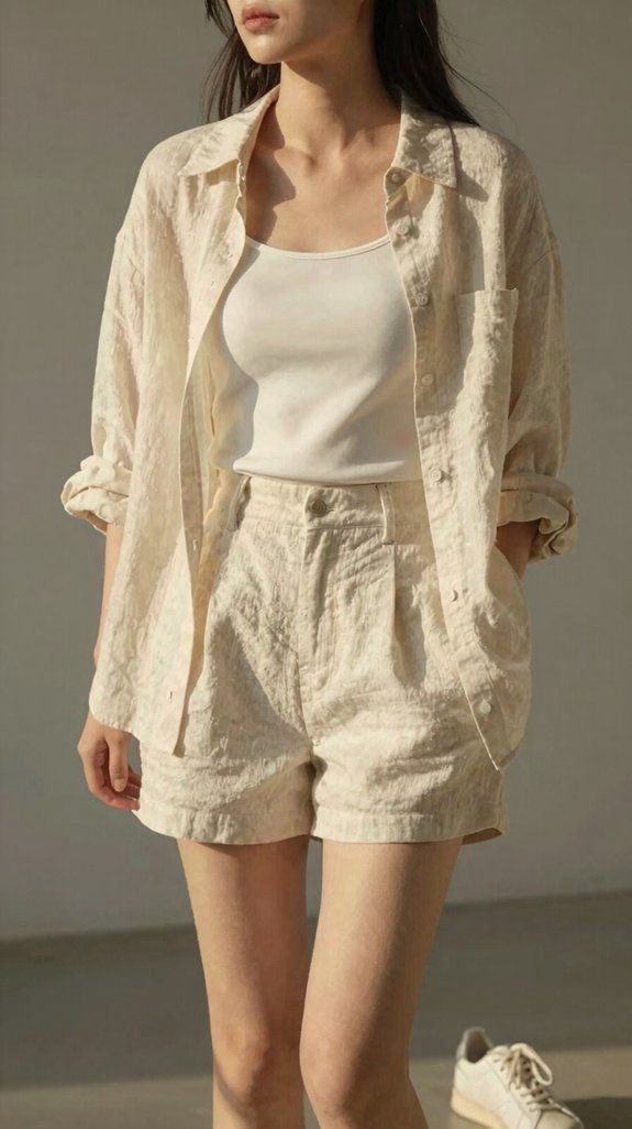 effortless summer layering style