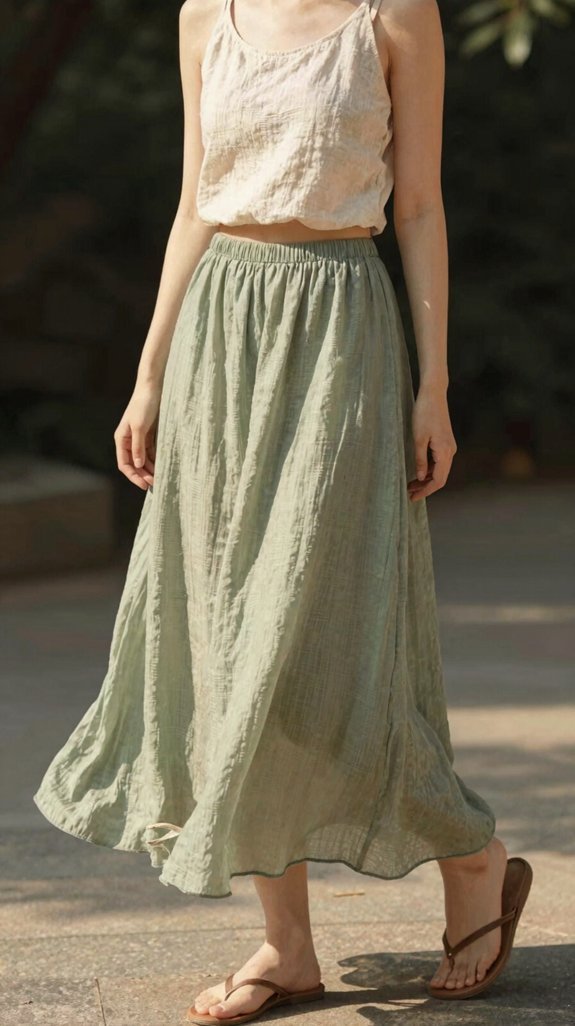 elegant breezy summer outfit