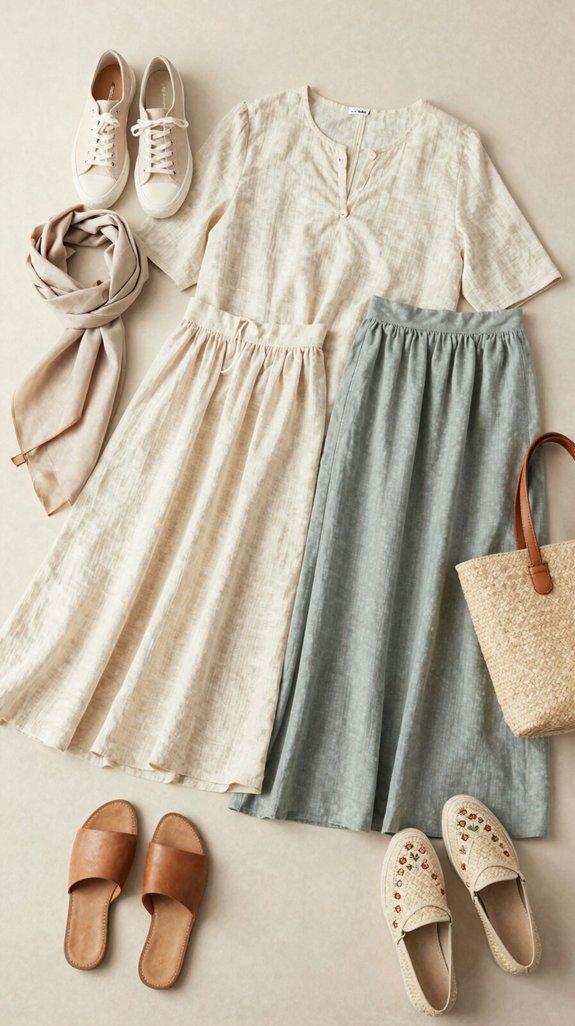 footwear elevates modest outfits