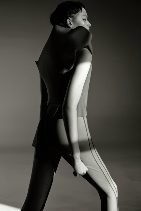 high fashion leggings and vests