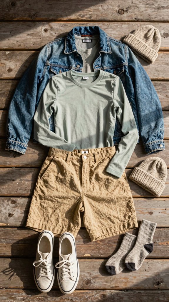 layered outfits for campers