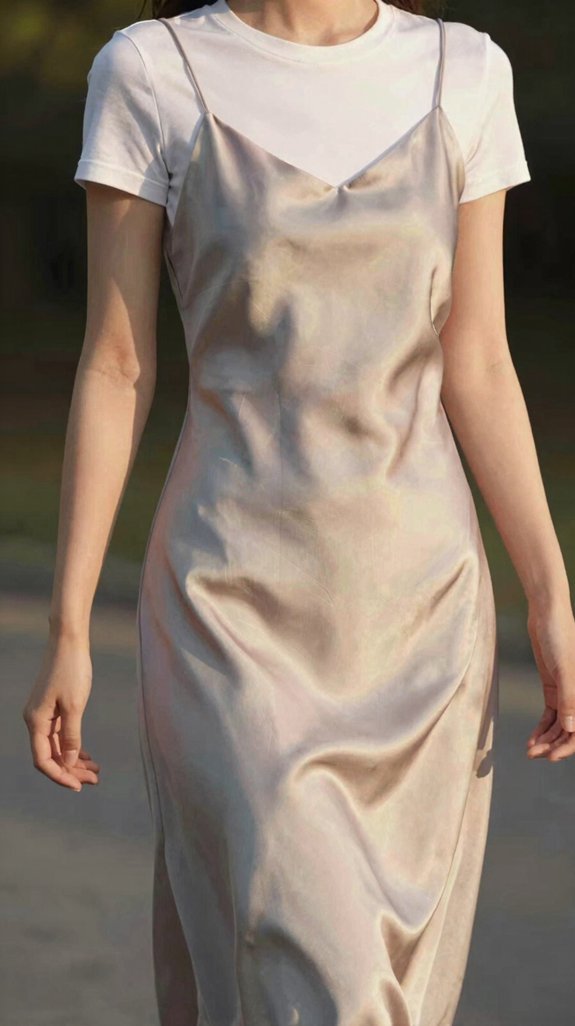 layered slip dress styling