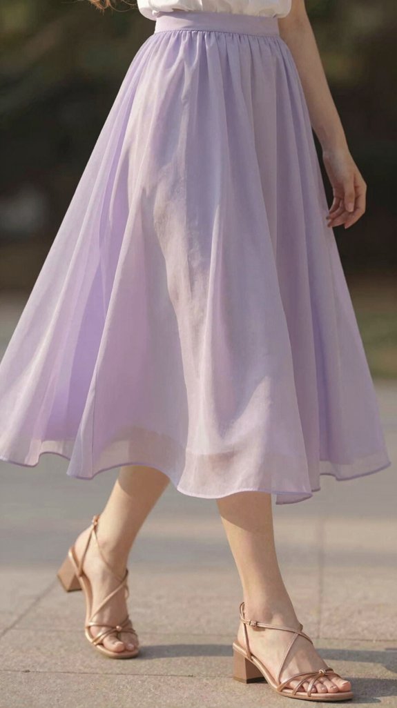 pastel elegance with sandals