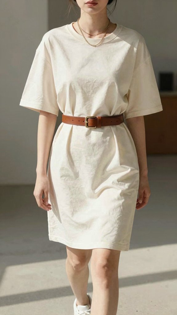 polished oversized tee styling