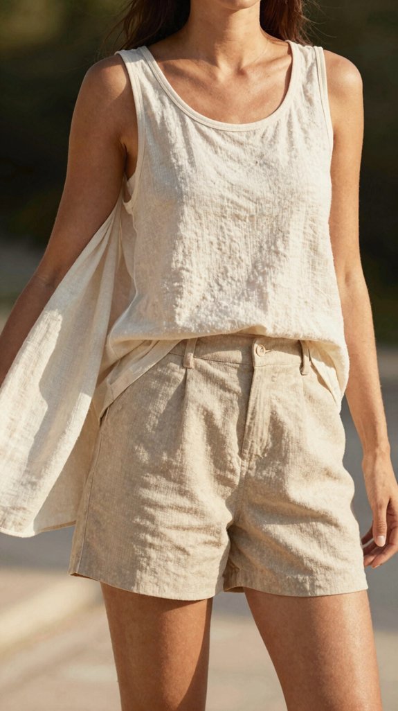 summer tank short combo