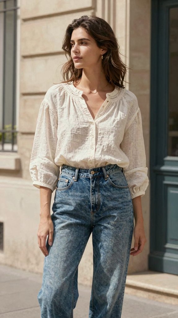 vintage elegance with denim