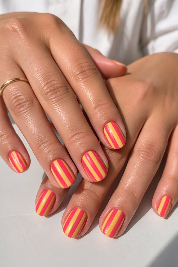 bold candy stripes design