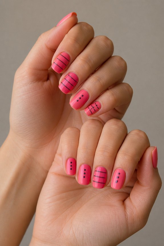 bold dots and stripes