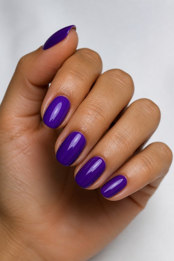 bold purple summer nails