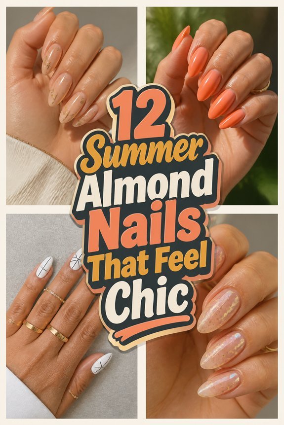 chic summer almond nails