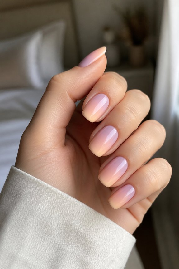 dreamy pastel gradient nails