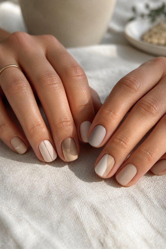 effortless minimalist beach nails