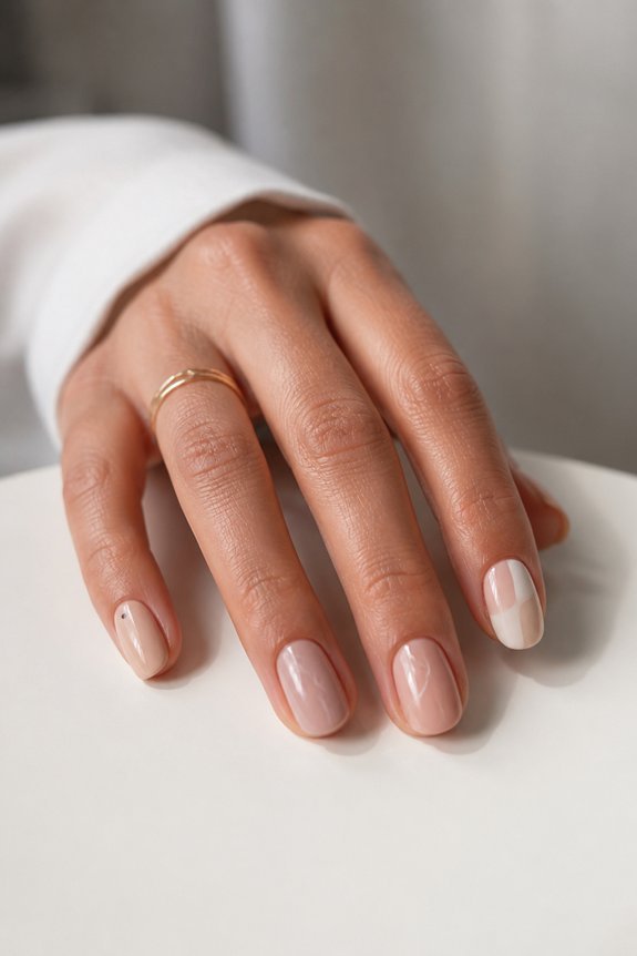 elegant minimalist nail designs