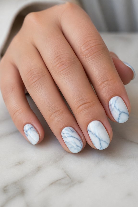 elegant soft blue marble