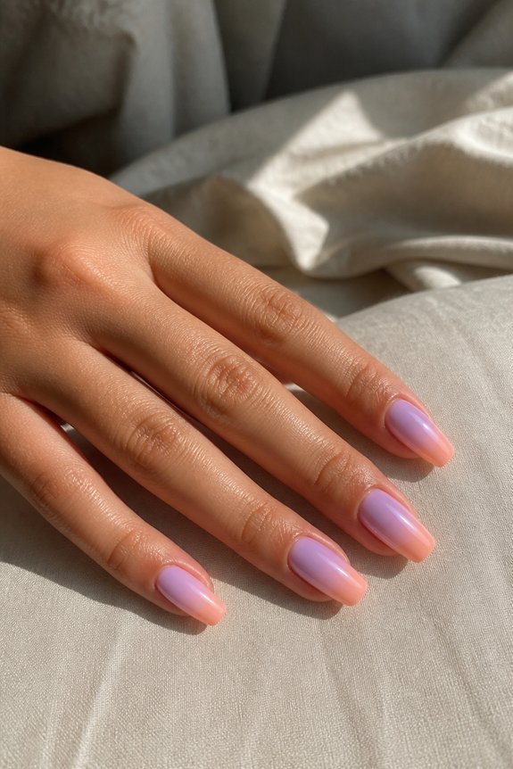elegant soft pastel ombre
