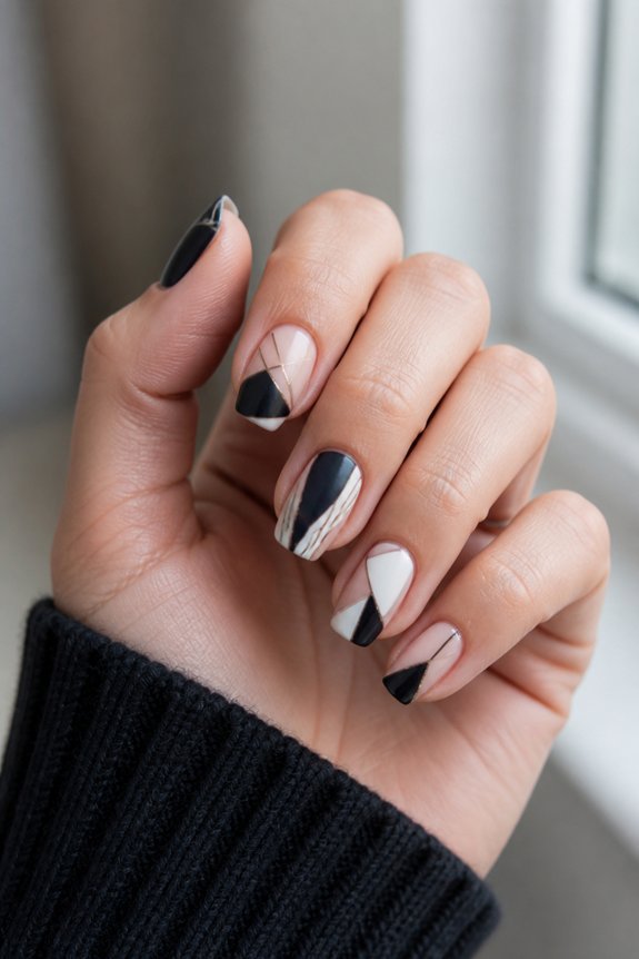 geometric nail design techniques
