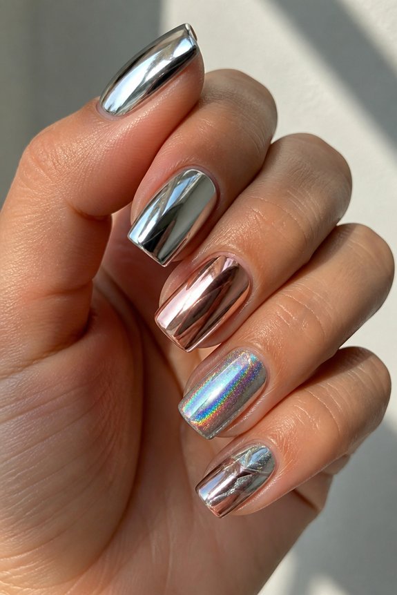 glamorous metallics and chrome
