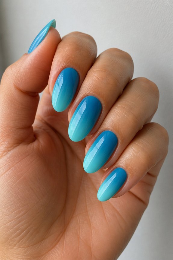 gradient ocean wave nails