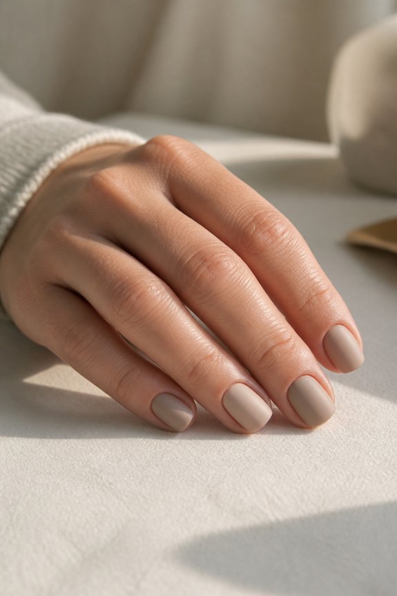 matte nails for summer elegance