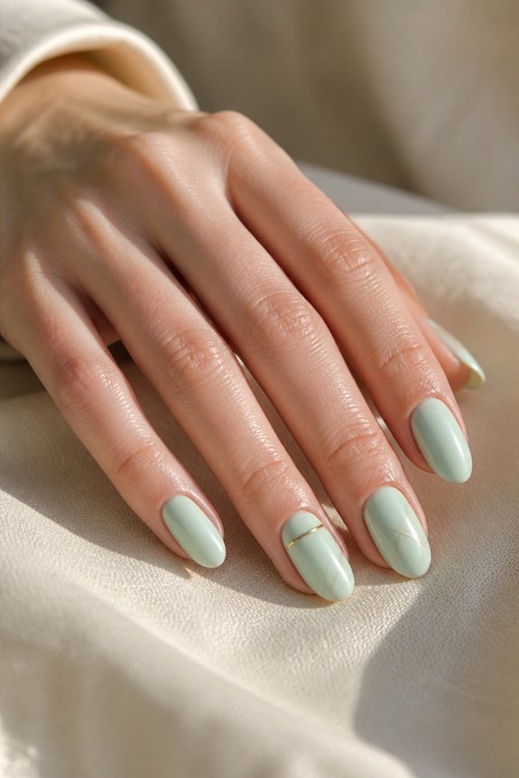 mint and gold elegance