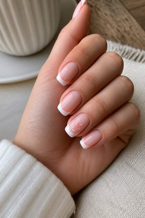 modern pastel french tips