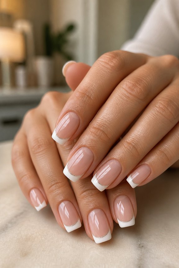 modernized french manicure designs