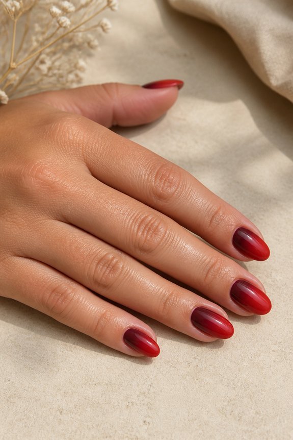 ombre nails bold gradient