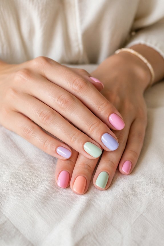 playful pastel summer nails