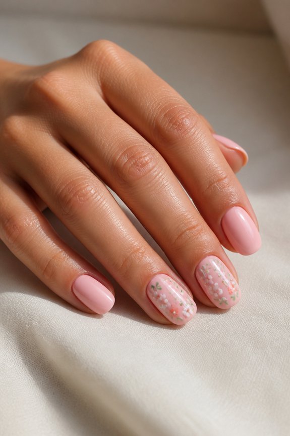 romantic bubblegum pink florals
