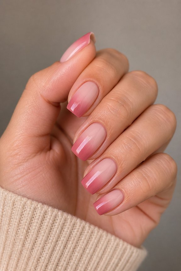 soft pastel ombr nails