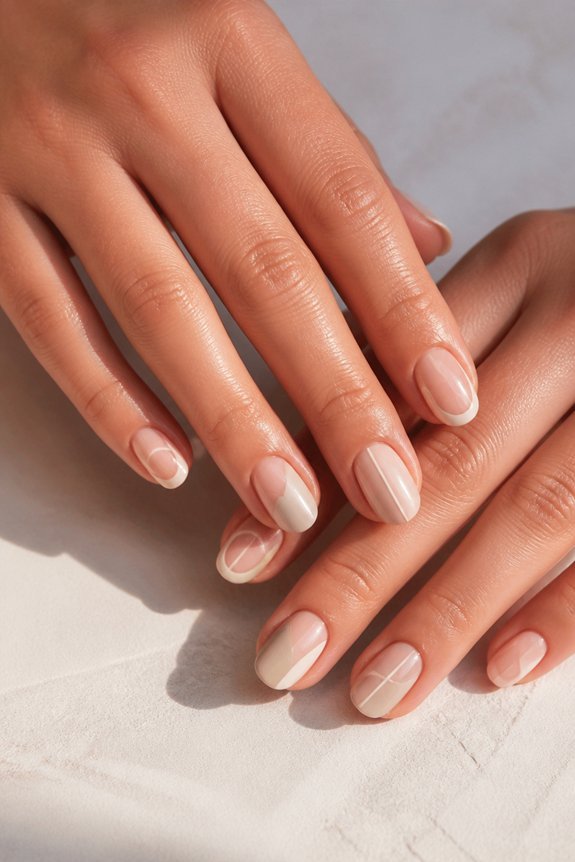 sophisticated minimalist nail art