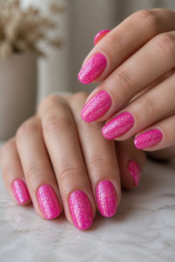 sparkle with hot pink
