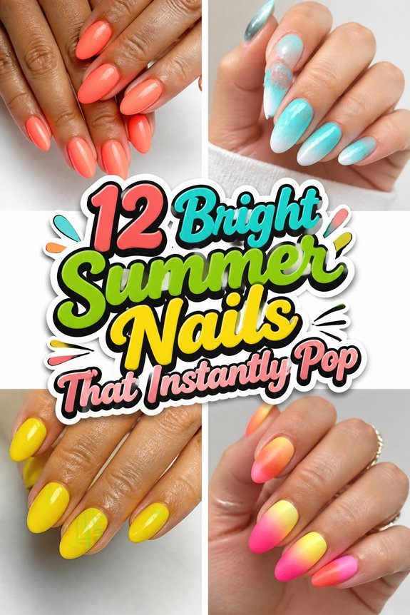 vibrant summer nail ideas