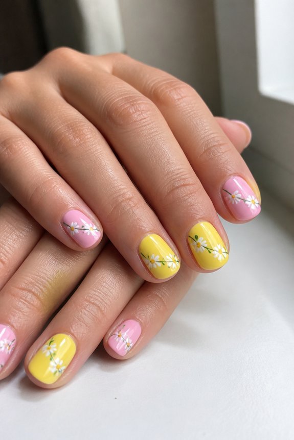 whimsical hand painted florals
