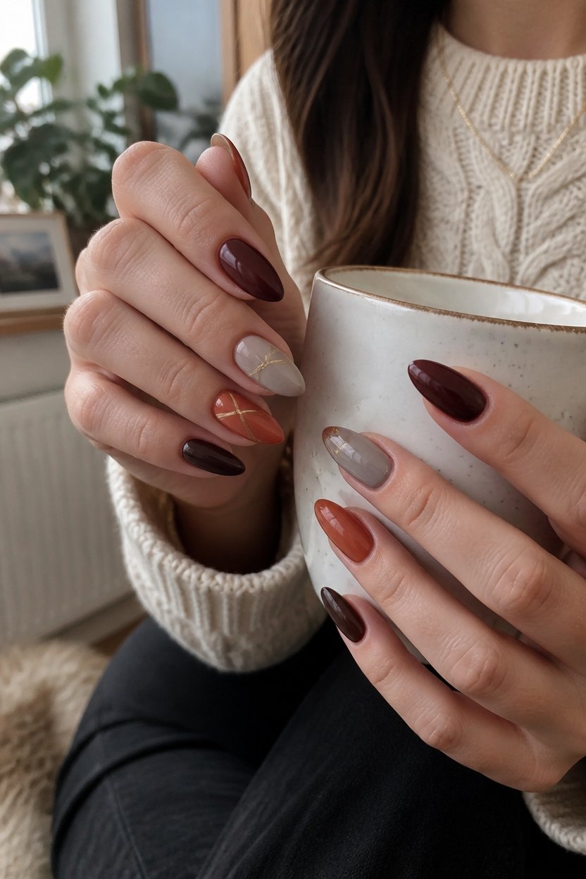 almond nails fall essential