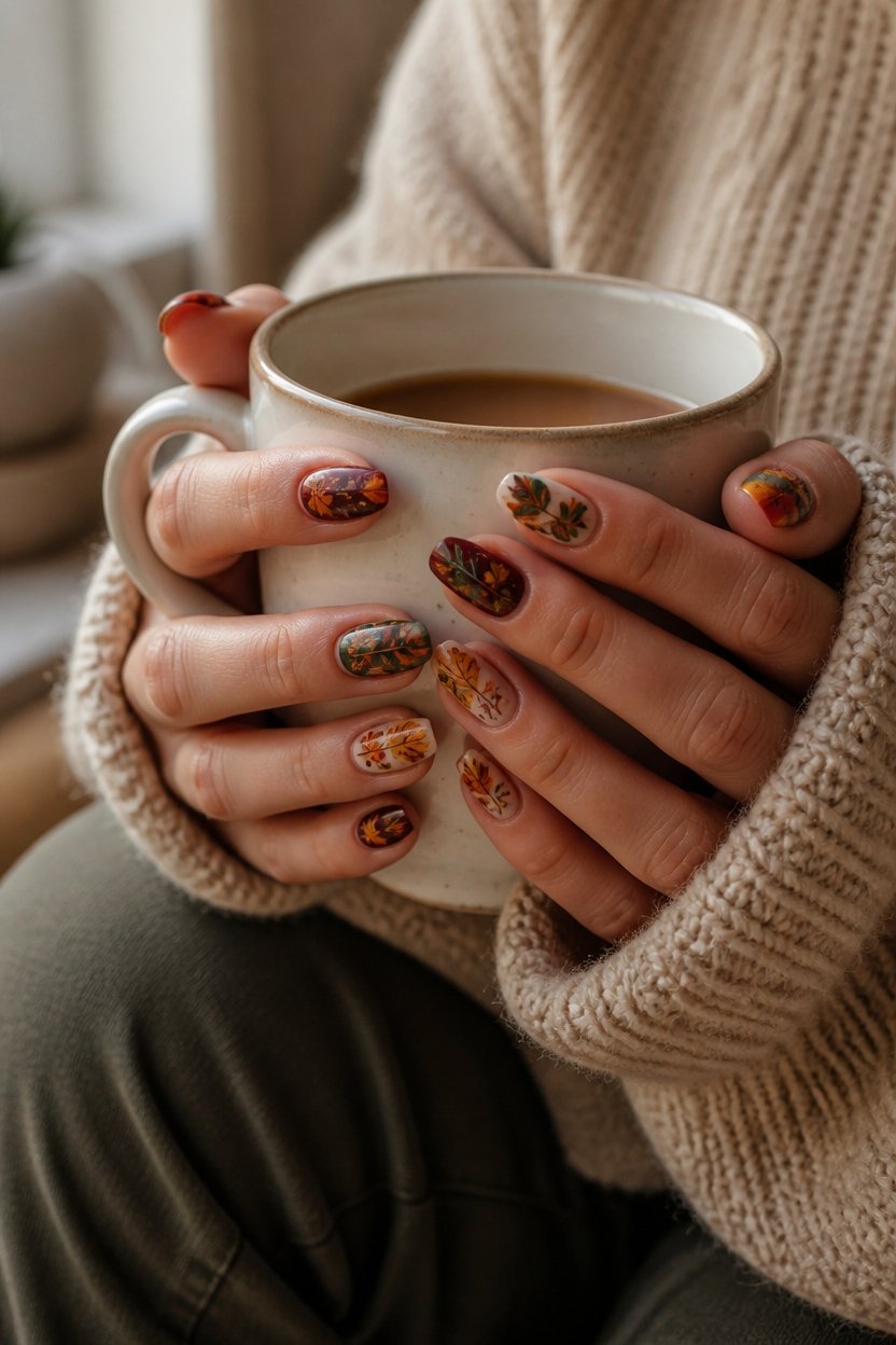 autumn inspired nail art techniques