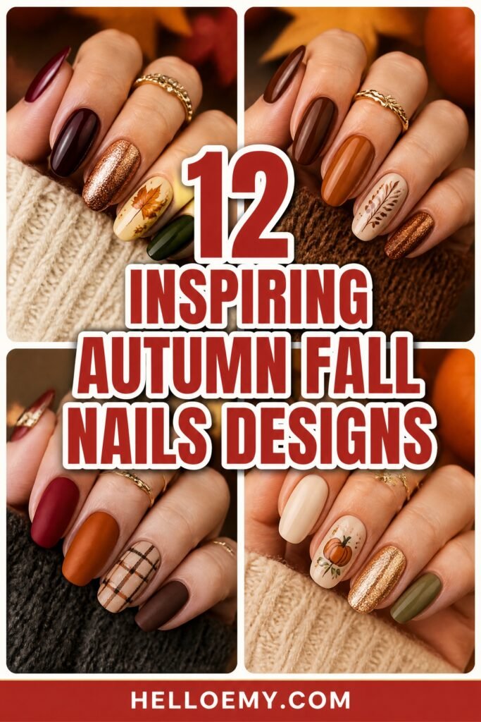 autumn inspired nail design ideas
