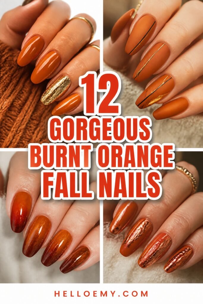 beautiful autumn inspired nail art