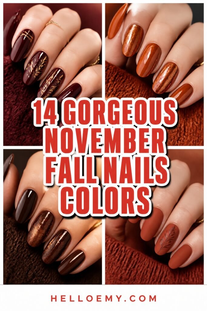 beautiful autumn nail hues