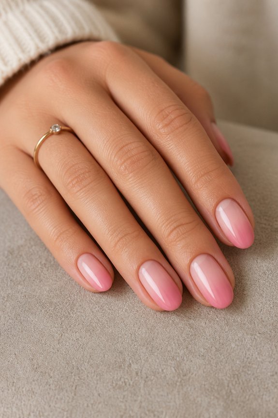 blush pink gradient elegance