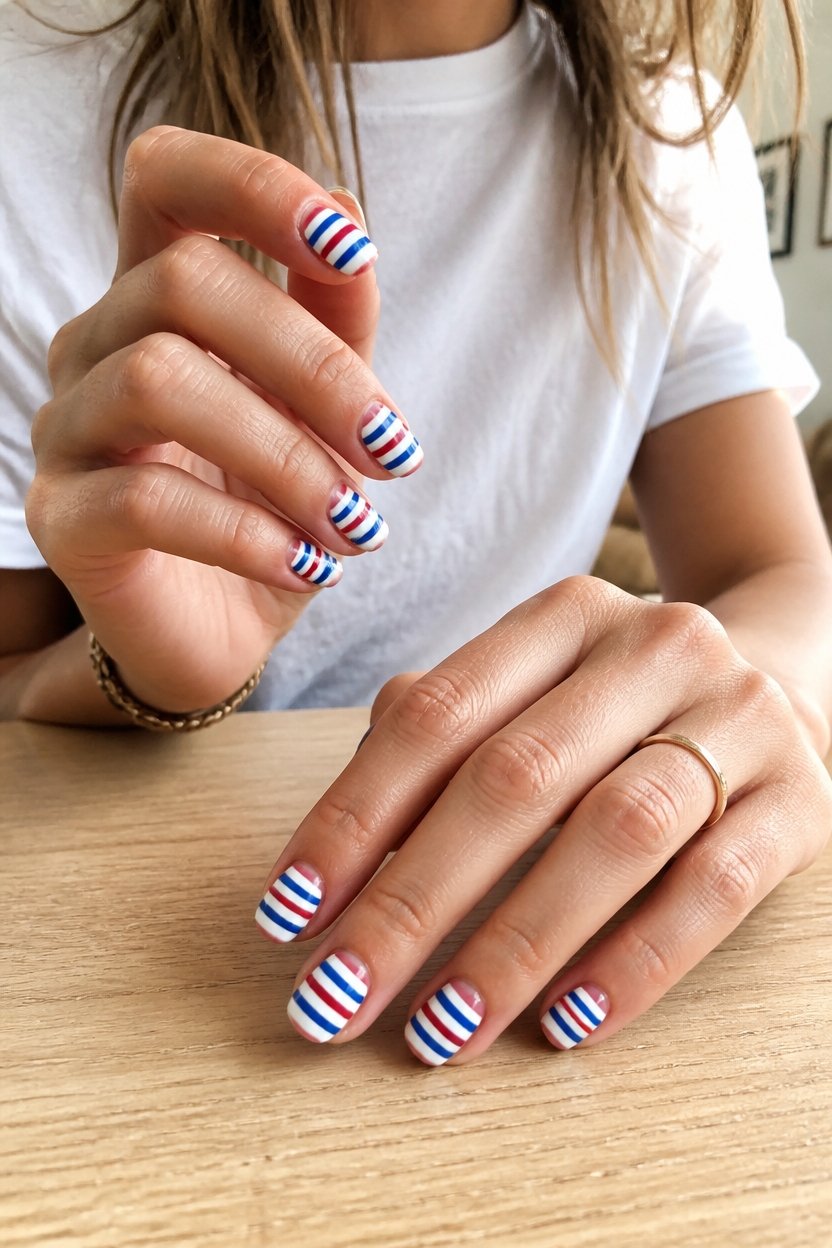 bold classic nail design