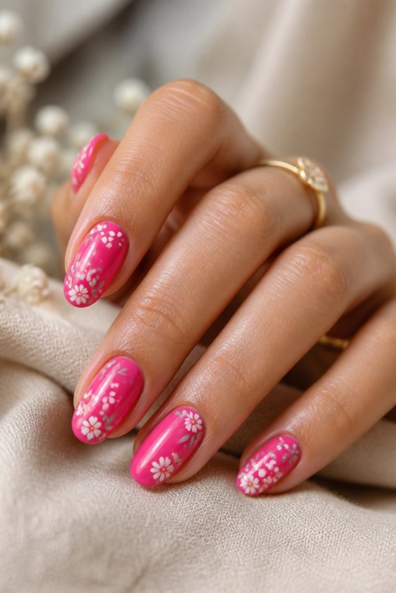 bold floral nail artistry