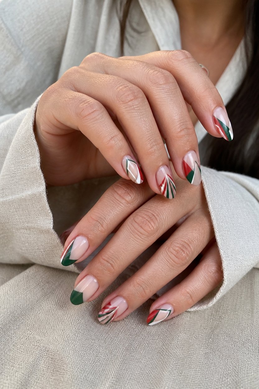 bold geometric nail designs