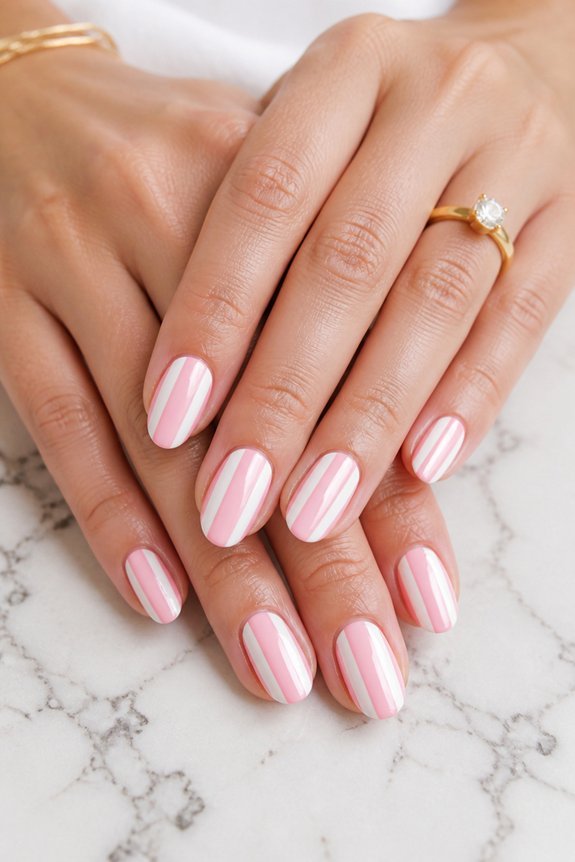 bold striped nail designs
